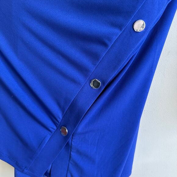 Susan Graver Every Day Liquid Knit Duster with Snap Detail 3X - Picture 4 of 11